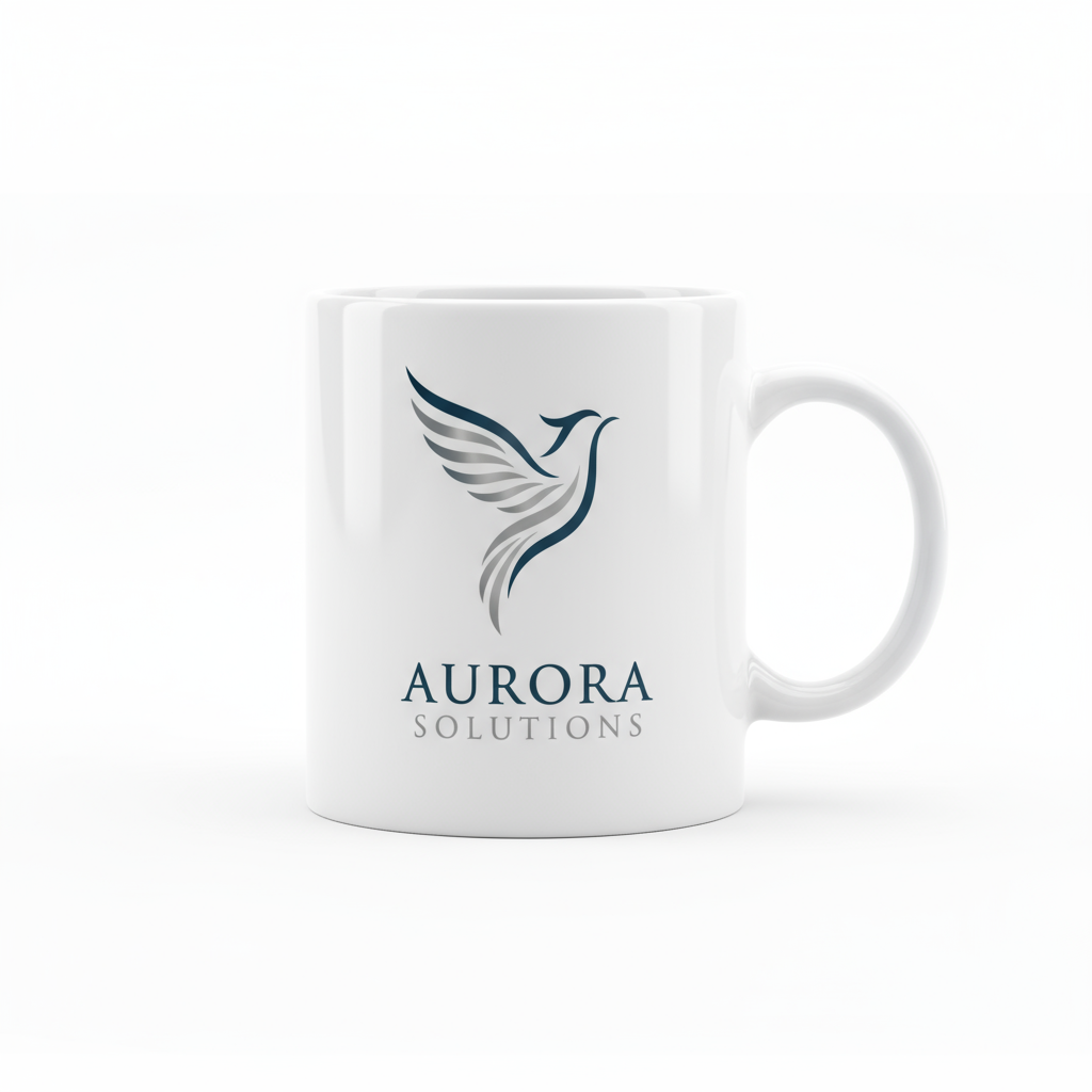 Caneca personalizada de porcelana branca